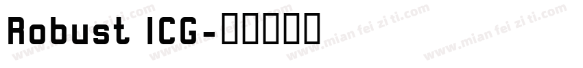 Robust ICG字体转换